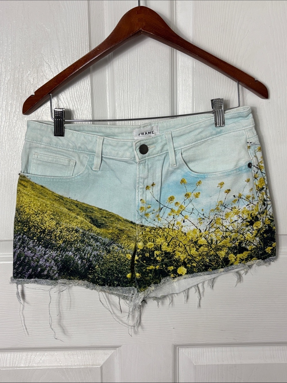 Frame le grand garçon short floral fields print size 27